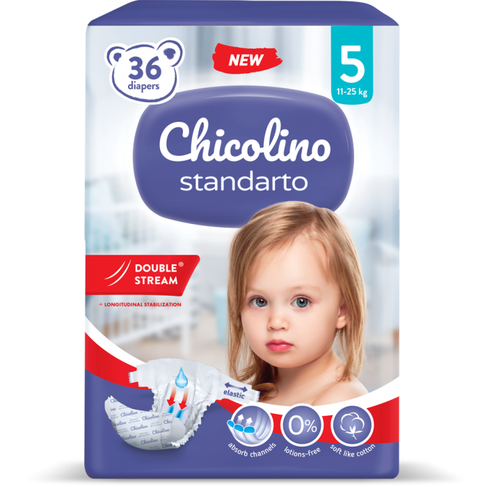 Подгузники детские Chicolino 5 (11-25 кг), 36 шт - 